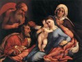 Virgen y el Niño con santos 1534 Renacimiento Lorenzo Lotto